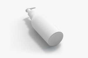 Plastic Pump Bottle 3D Model