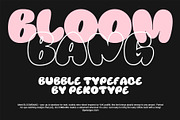 Bloombang - Bubble Display Typeface, a Handwritten Font by Pekotype (Thumbnail 2 of 11)