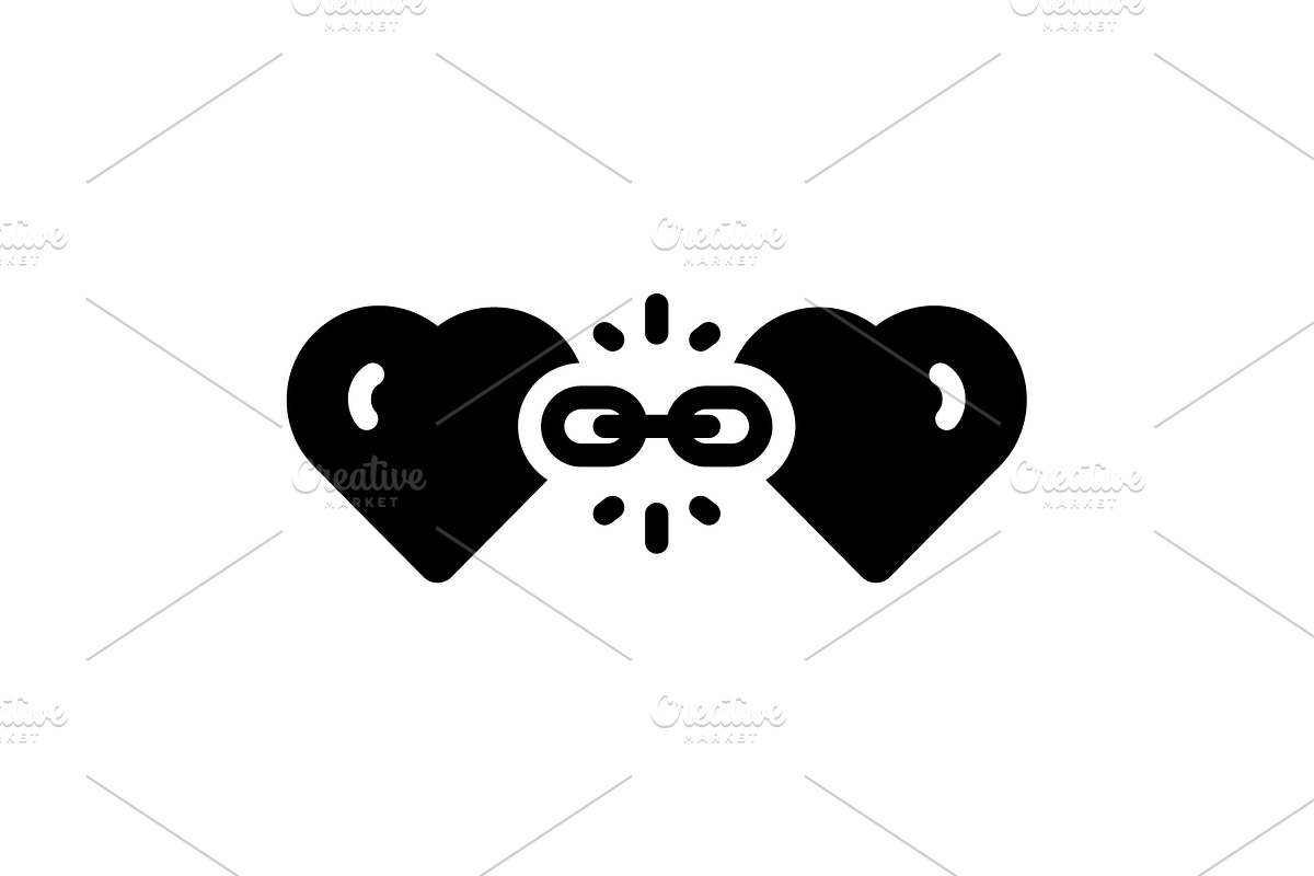 Linked related solid icon, a Solid Icon by Creative priyanka