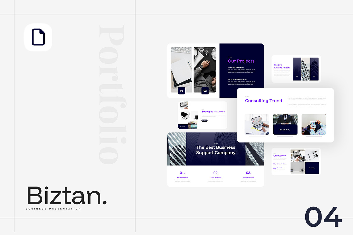 Biztan – Business Google Slides, a Presentation Template by Ermedia Studio (Photo 6 of 8)