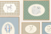 Animals Nursery Wall Art Prints, a Background Graphic by whiteheartdesign (Thumbnail 6 of 17)