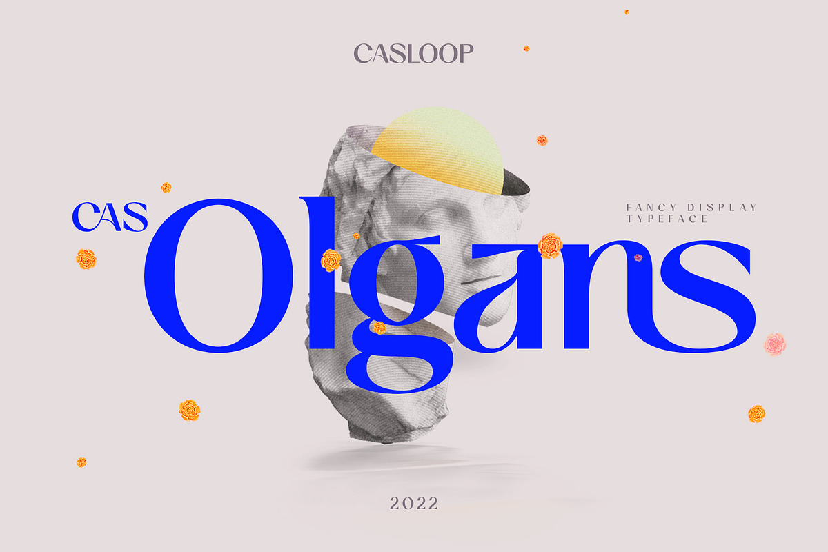 Cas Olgans Elegant Display, a Script Font by Casloop Studio (Photo 1 of 15)