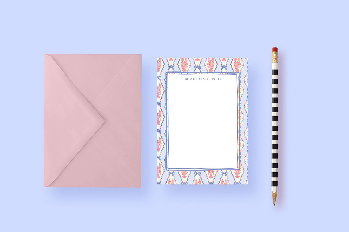 Preppy Lobster Pattern - Pink Blue, a Pattern Graphic by Hello Holly Studio (Photo 6 of 10)