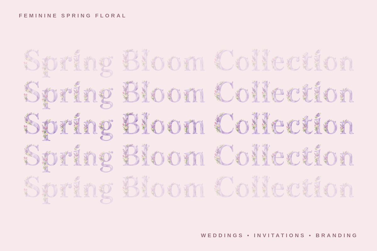Feminine Spring Floral Display, a Sans Serif Font by Gookkis Studio (Photo 12 of 13)