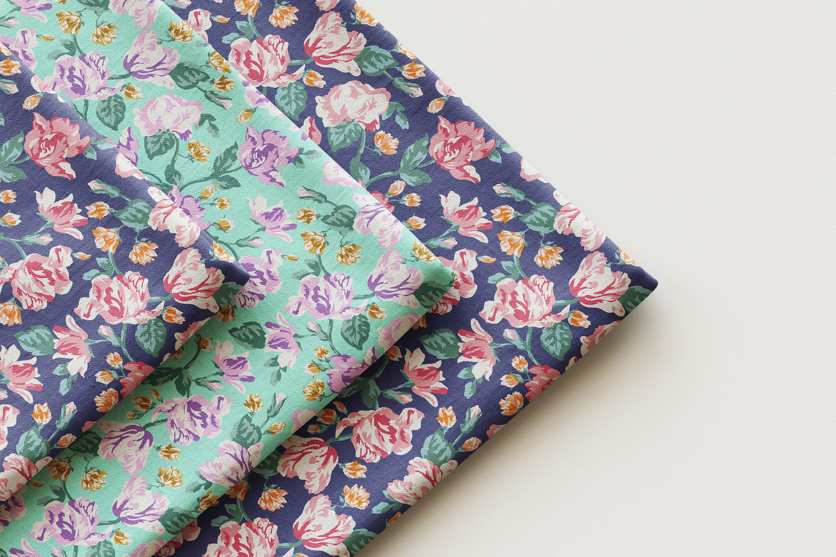 Vintage Rose Floral Pattern, a Pattern Graphic by StudioGlouna (Photo 6 of 10)