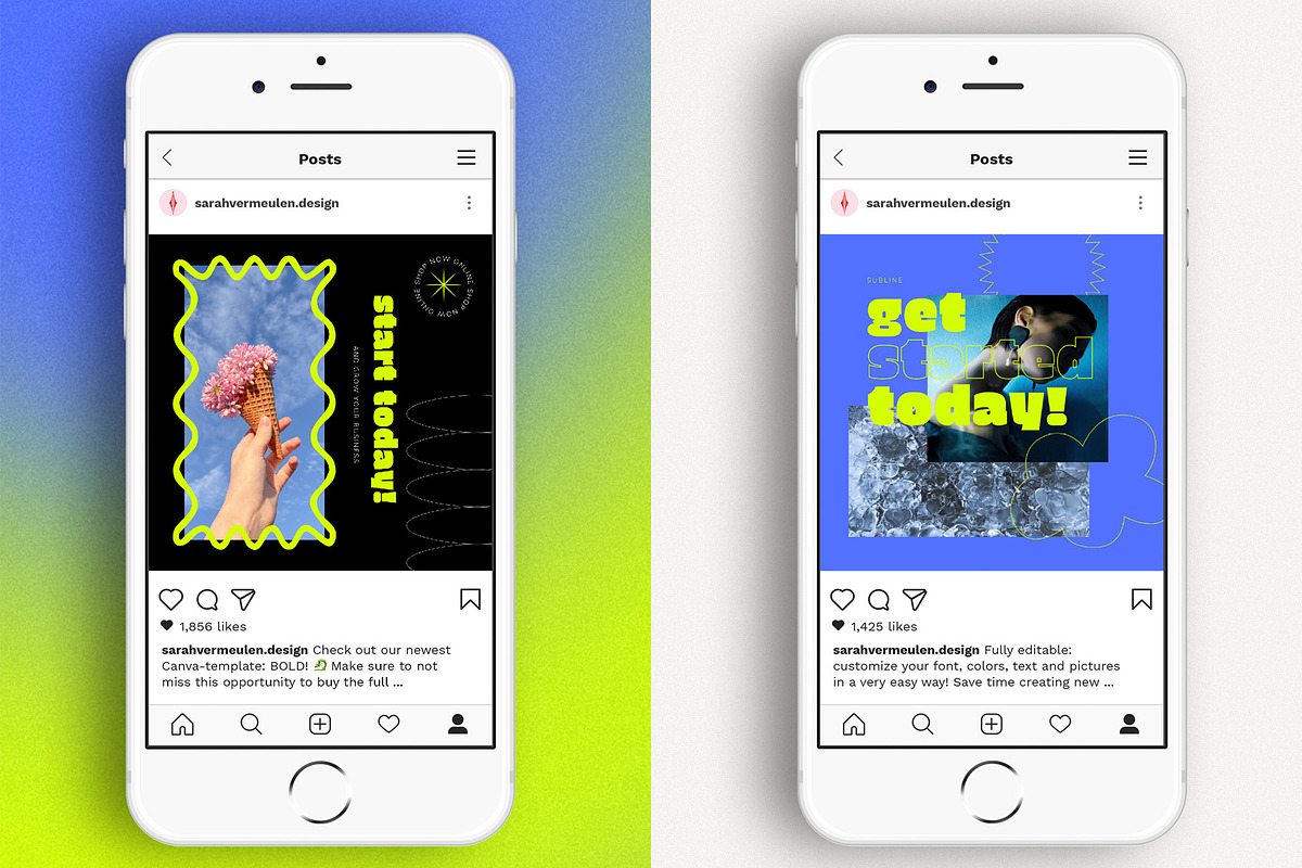 Instagram Social Media CANVA Bold, a Social Media Template by Vermeulen Design Studio (Photo 4 of 5)