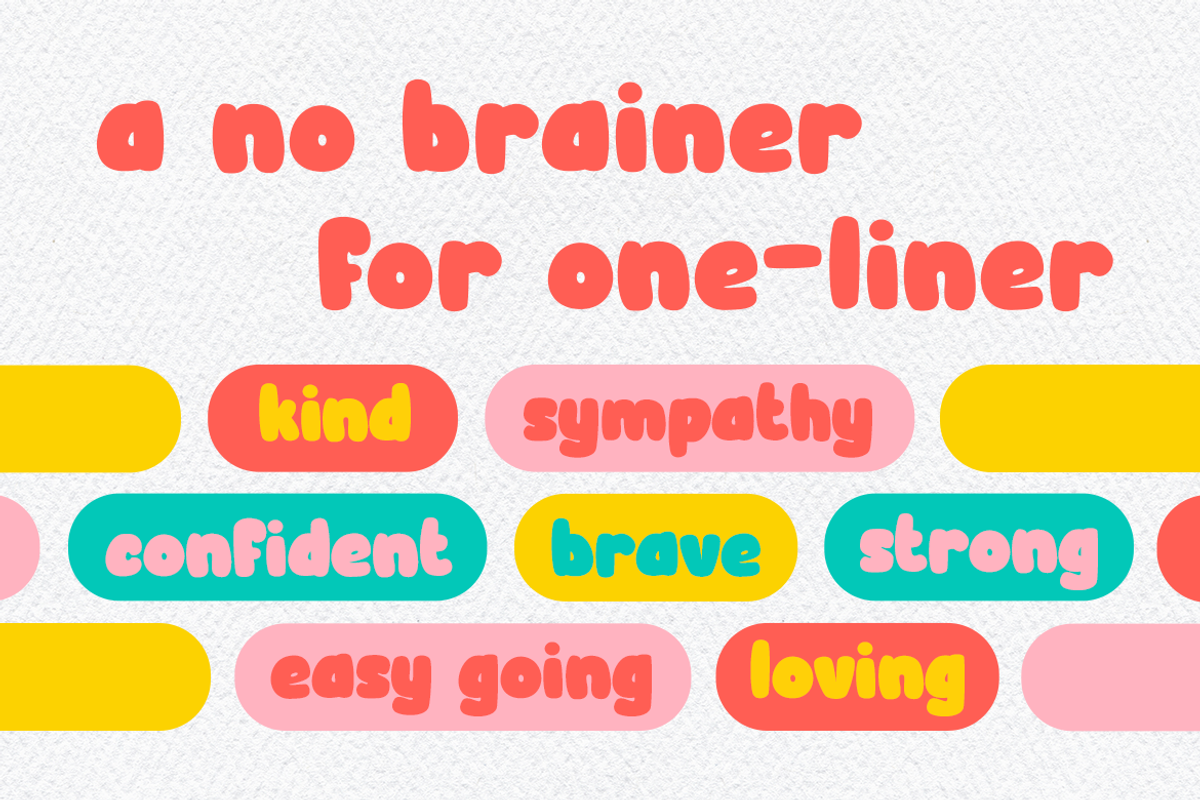 Patch Note - Chubby Kids Font, a Sans Serif Font by Modestype Studio (Photo 7 of 10)