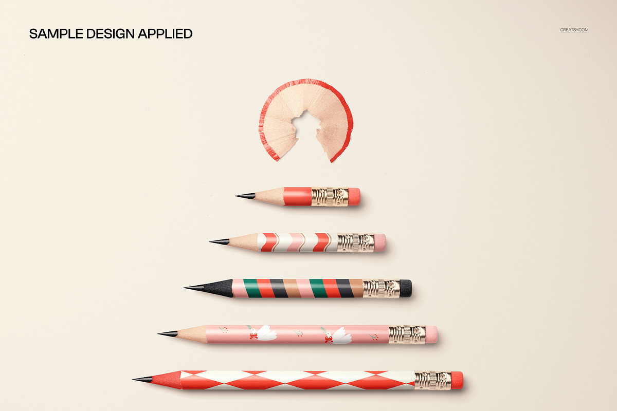 Pencil Christmas Tree Mockup, a Pens & Pencil Mockup by creatsy5 (Photo 4 of 6)