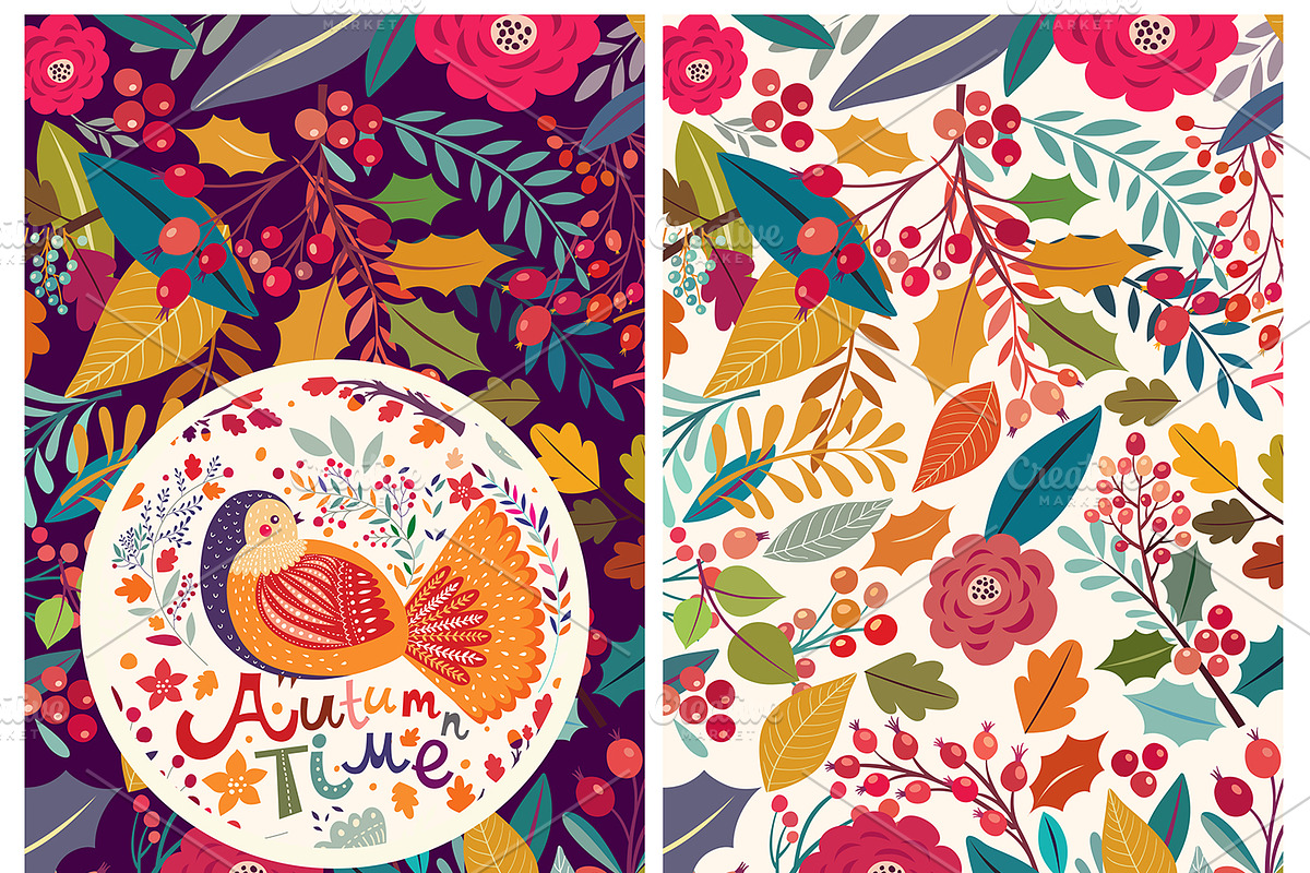 Autumn bloom, a Decorative Illustration by MoleskoStudio (Photo 13 of 14)
