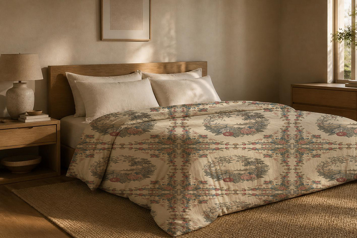 Neutral Bedding Mockup PSD, a Household Mockup by elfy creative (Photo 4 of 5)