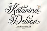 Katarina Delvor | Modern Calligraphy, a Script Font by gracetype_studio (Thumbnail 1 of 15)