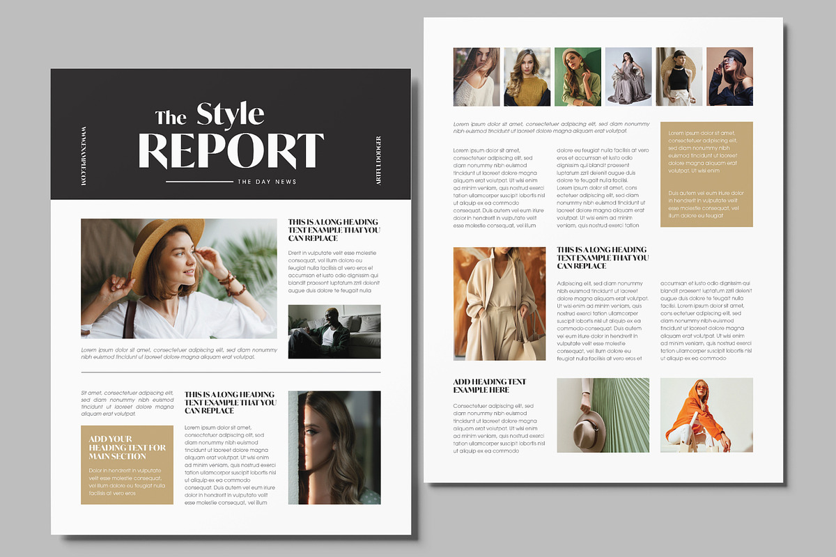 Fashion Insight Newsletter Layout preview 2