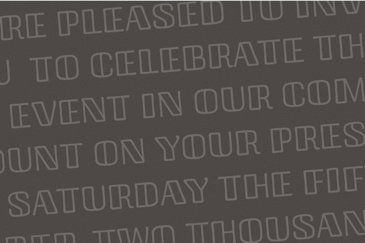 Doblo Typeface preview 3