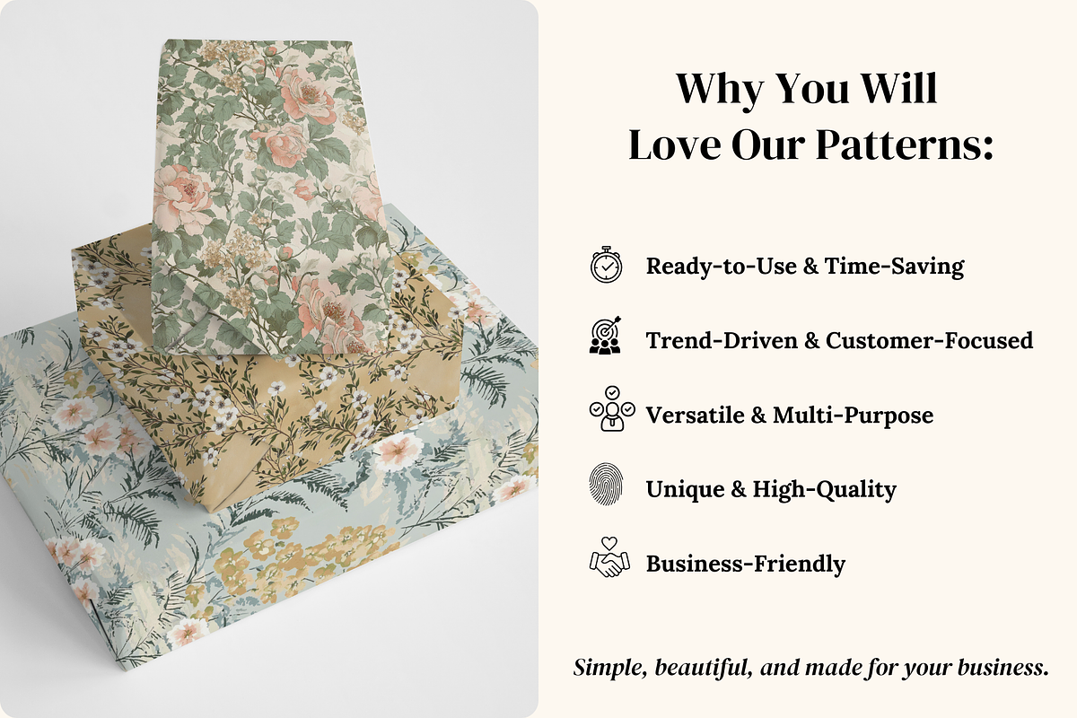 French Antique Patterns & Prints, a Pattern Graphic by Ninterints