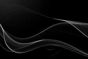 Abstract black wave background