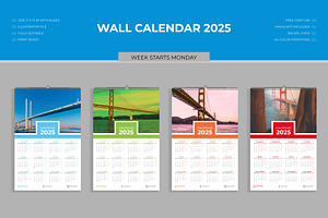 Wall Calendar Design 2025