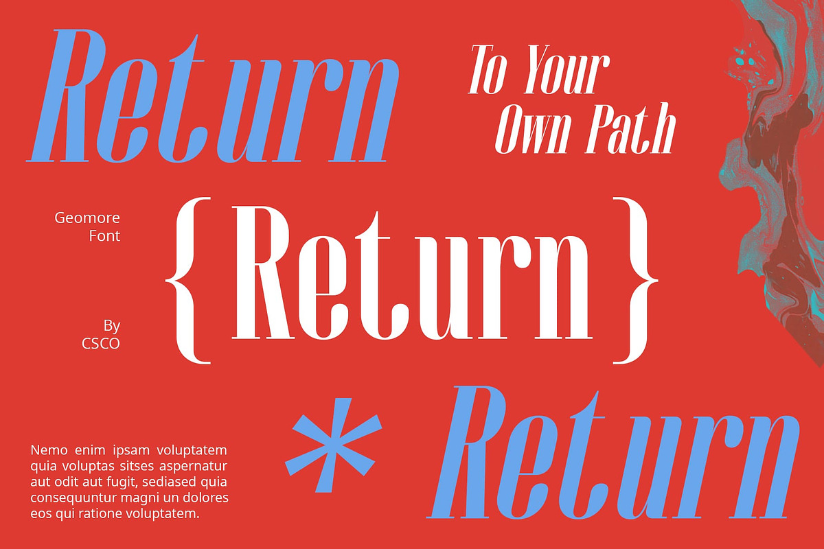 Geomore – Condensed Serif, a Serif Font by Craft Supply Co. (Photo 2 of 8)