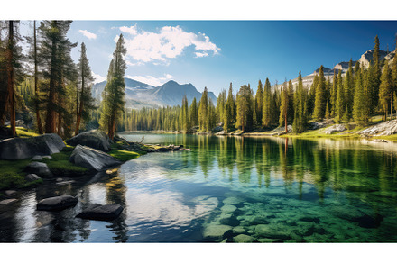 beautiful beauty lake forest, a Nature Photo by pikepicture