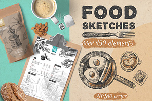 BIG set of food sketches