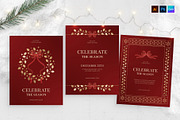 Christmas Flyer & Invite Template, a Flyer Template by BrandPacks (Thumbnail 1 of 5)