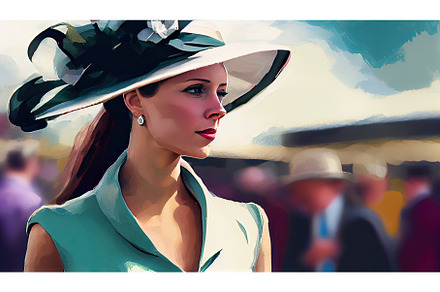 woman in hat at ascot racecourse, a Beauty & Fashion Photo by Neirfy
