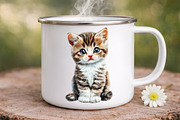 watercolor funny peeking cats clipar, an Illustration by GatewayDesign (Thumbnail 9 of 9)
