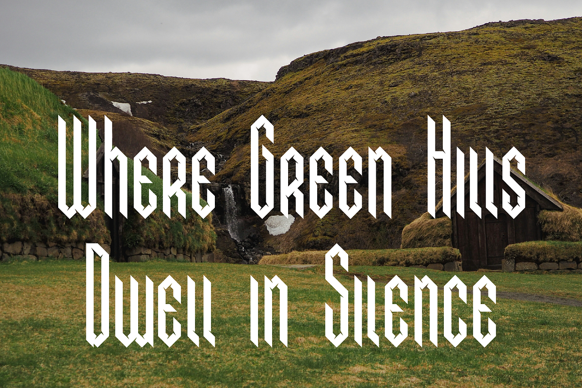 Eldravik — Runic Gothic Font, a Blackletter Font by Wolgard (Photo 10 of 14)