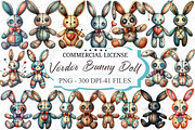 Halloween Voodoo Bunny Doll Clipart, an Illustration by designcity5 (Thumbnail 1 of 5)