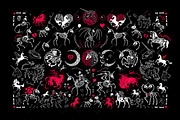Halloween unicorns, an Animal Illustration by OlgaSoi007 (Thumbnail 2 of 6)