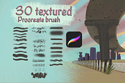 Textured Procreate Brush, a Brush Add-On by badrusblue (Thumbnail 1 of 5)