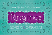 Ringlings Borders & Ornaments, a Sans Serif Font by Yanky Goldman (Thumbnail 2 of 6)