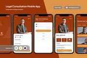 Lawfin Legal Consultation Mobile App, an App Template by trabaskriya (Thumbnail 1 of 5)