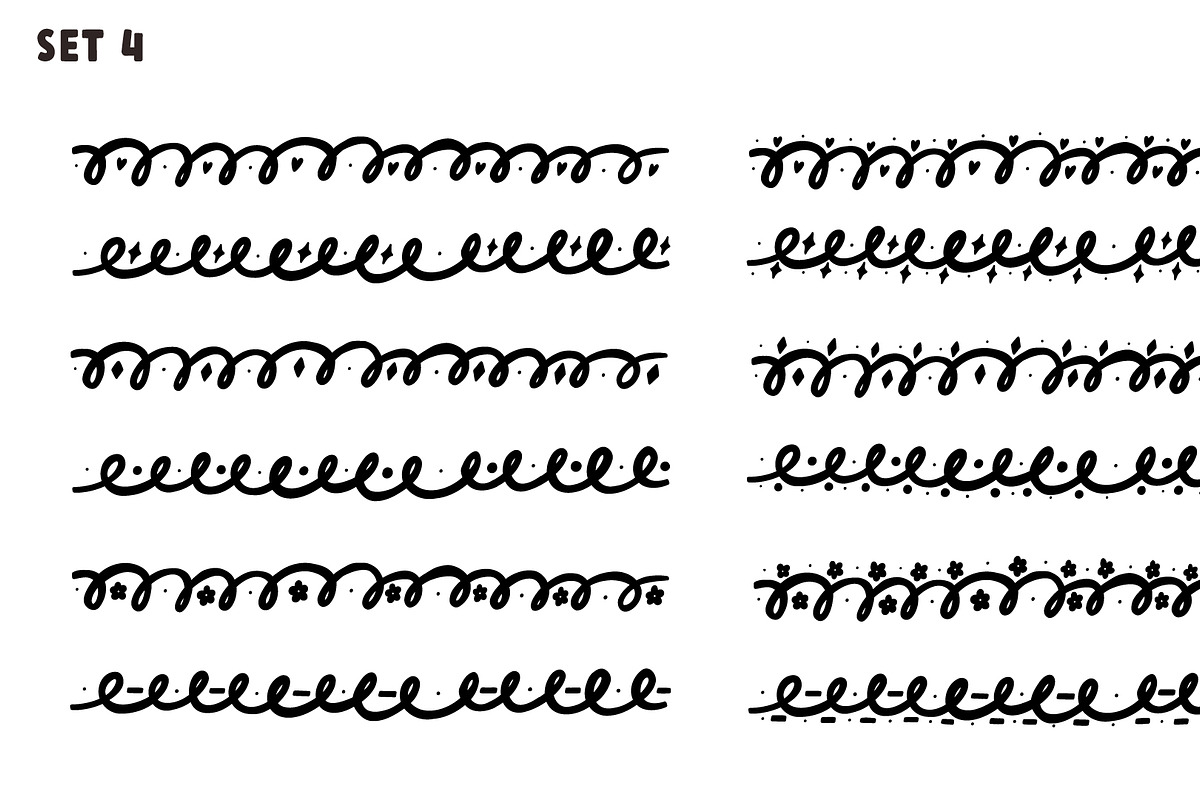 Line Wavy Border Set, a Decorative Illustration by AnkaDrozd (Photo 5 of 5)