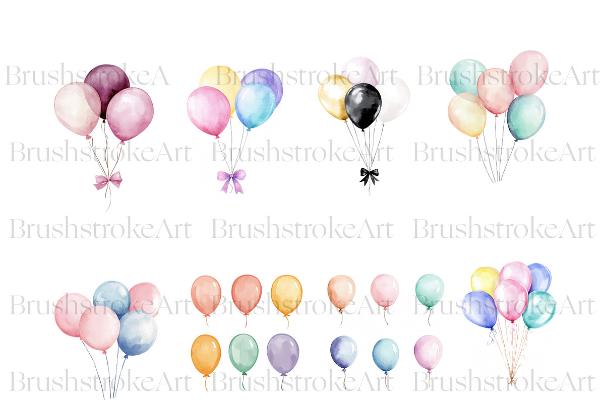 Balloon Clipart, Wedding Balloon PNG, an Object Illustration by BrushstrokeArtGB (Photo 3 of 9)