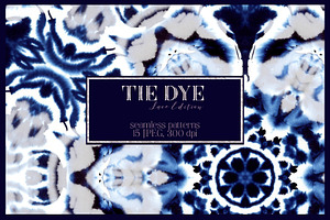 Tie Dye Pattern Set. Lace Edition