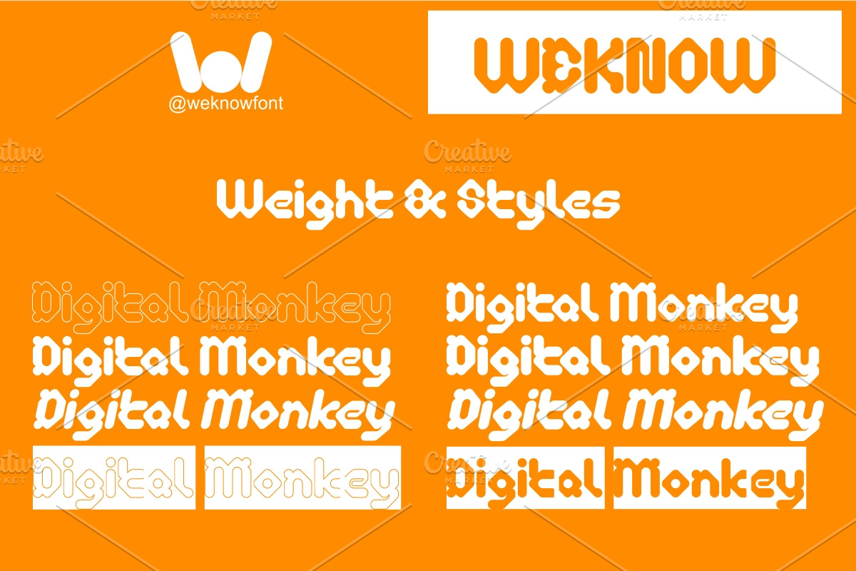 Digital Monkey Font, a Font by weknow (Photo 7 of 8)