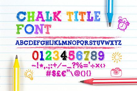 Chalk Title Font, a Script Font by OWPictures