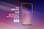 Smartphone Mock-Ups. Foldable screen, an iPhone Mockup by George Rod (Thumbnail 3 of 5)