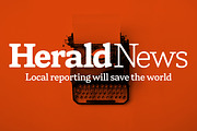 Herald News — Editorial Font, a Serif Font by Kevin Foley Fonts (Thumbnail 1 of 14)