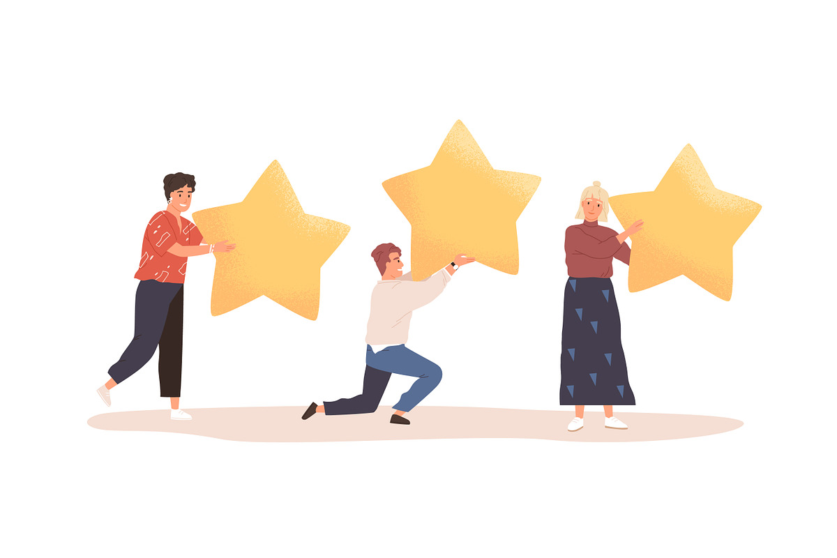 People giving feedback concept, a Person Illustration by Good Studio (Photo 2 of 3)