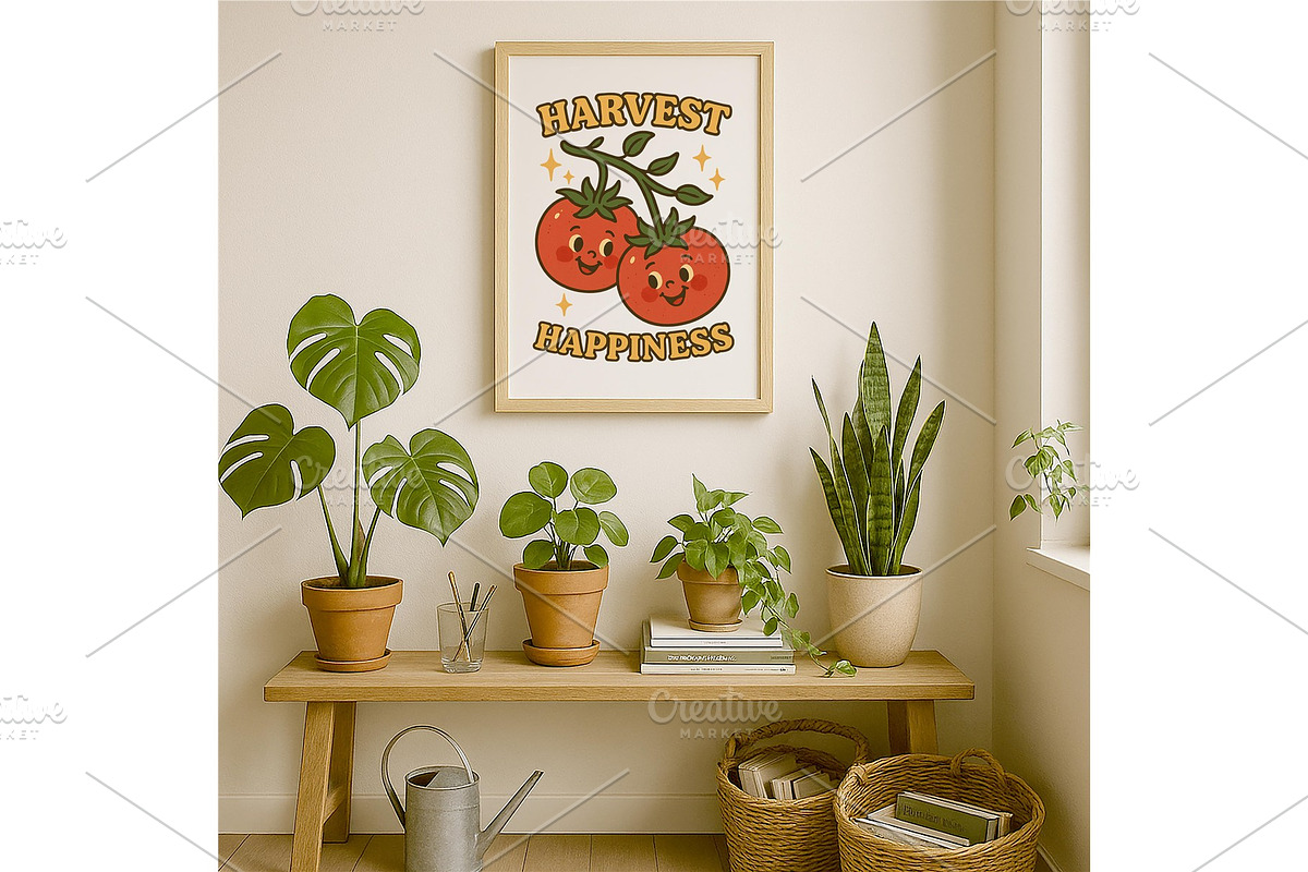 Harvest Happiness Wall Art Tomato, a Background Graphic by LaseredNinja (Photo 6 of 7)