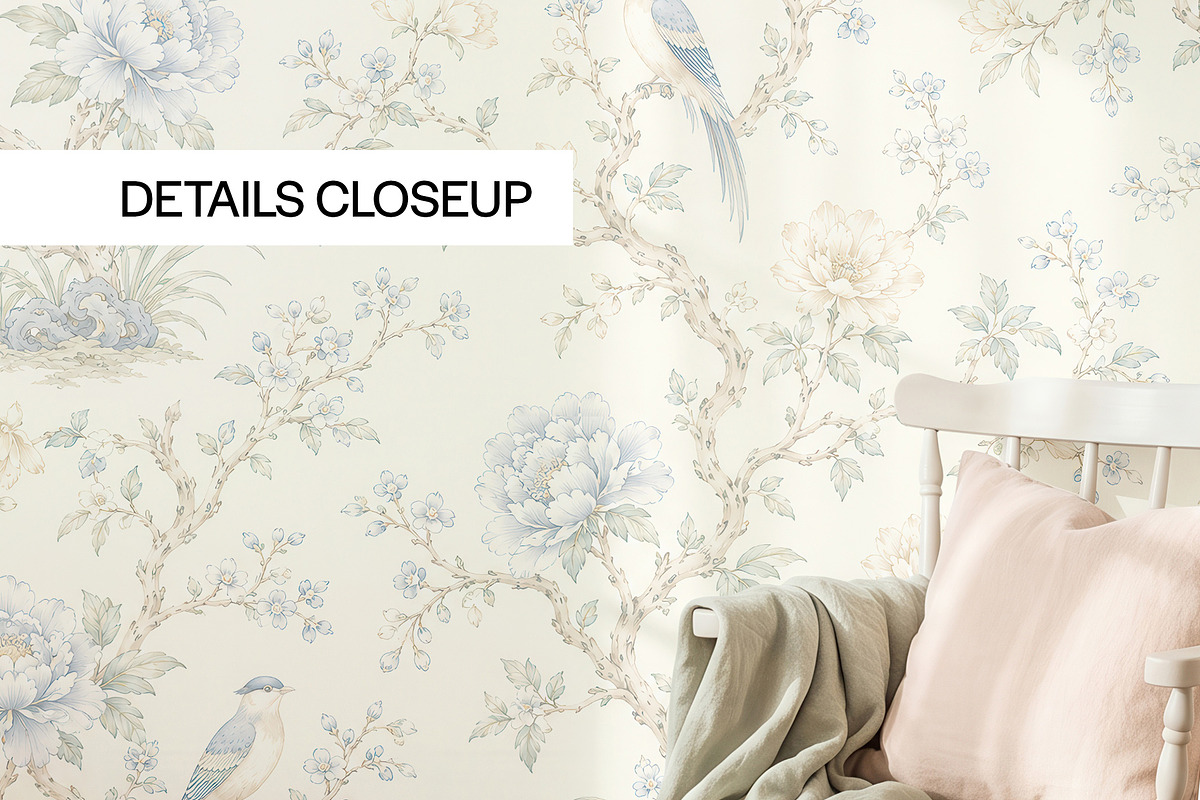 Vintage Nursery Wallpaper Mockup PSD, a Household Mockup by 1001 mockups (Photo 4 of 14)