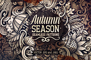 Autumn Graphics Doodles Patterns, a Decorative Illustration by BALABOLKA (Thumbnail 1 of 6)