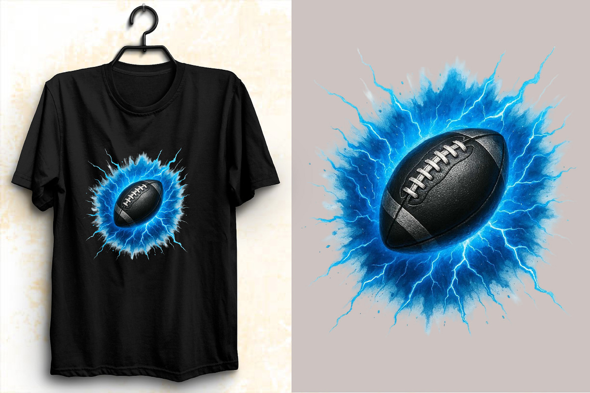 Splash American Football Ball Clipar, an Illustration by SVGArt (Photo 8 of 8)