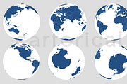 World Map with countries and globe, a Work Illustration by Cartorical (Thumbnail 8 of 9)