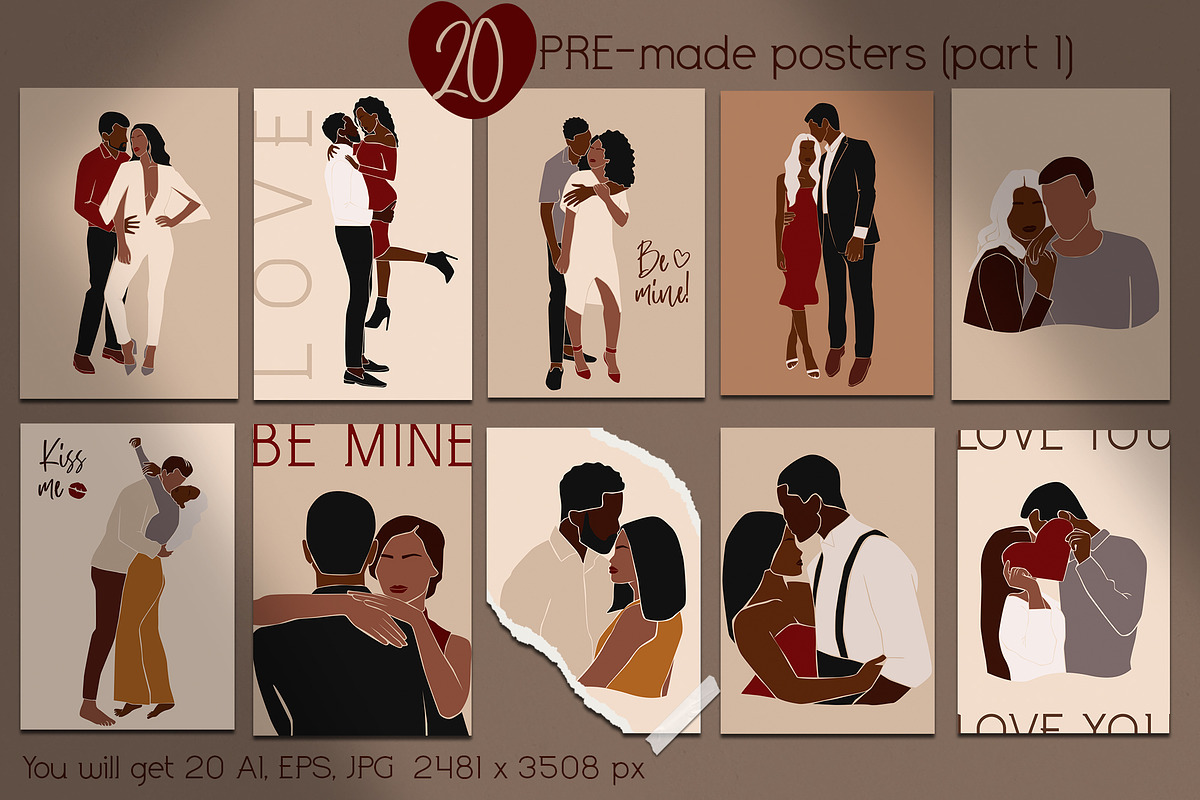 Fall in love. Valentine's Day, a Decorative Illustration by EasyArt (Photo 3 of 9)