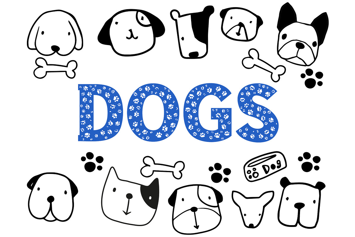 Dog Paw - Pet Font, a Font by vladocar (Photo 1 of 7)