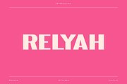 Relyah - Modern Display Typeface, a Font by Letterna (Thumbnail 1 of 4)