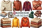 Sweater Weather Fall Clipart, an Illustration by Rose Art (Thumbnail 1 of 5)