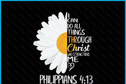 Faith Daisy I Can Do All Things SVG, a Graphic by Creativeusart (Thumbnail 2 of 4)